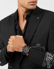 Laden Sie das Bild in den Galerie-Viewer, Philipp Plein Herren Uhr Analog Quarz The HEXAGON phantom PWPUA1125 Edelstahl