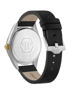 Philipp Plein Herren Uhr Analog Quarz DATE SUPERLATIVE GENT PWPVA0124 Leder