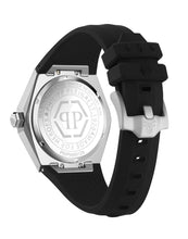 Laden Sie das Bild in den Galerie-Viewer, Philipp Plein Herren Uhr Analog Quarz THE $KULL SPIKES PWPWA0124 Silikon