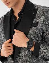 Laden Sie das Bild in den Galerie-Viewer, Philipp Plein Herren Uhr Analog Quarz THE $KULL SPIKES PWPWA0324 Silikon