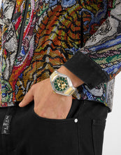Laden Sie das Bild in den Galerie-Viewer, Philipp Plein Herren Uhr Analog Quarz THE $KULL SPIKES PWPWA0724 Edelstahl