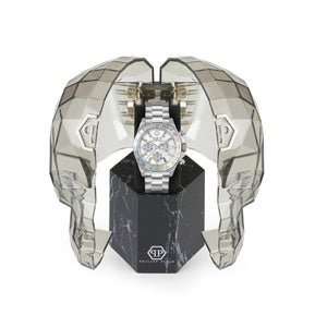 Philipp Plein Damen Uhr Analog Quarz Chrono NOBILE LADY PWSBA0123 Edelstahl
