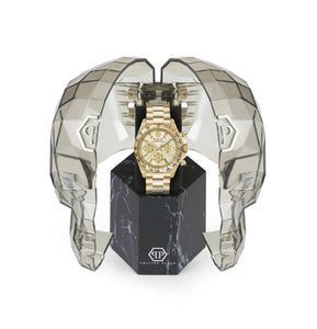 Philipp Plein Damen Uhr Analog Quarz Chrono NOBILE LADY PWSBA0223 Edelstahl