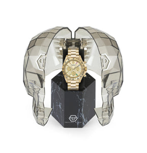 Philipp Plein Damen Uhr Analog Quarz Chrono NOBILE LADY PWSBA0223 Edelstahl