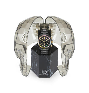 Philipp Plein Damen Uhr Analog Quarz Chrono NOBILE LADY PWSBA0623 Edelstahl