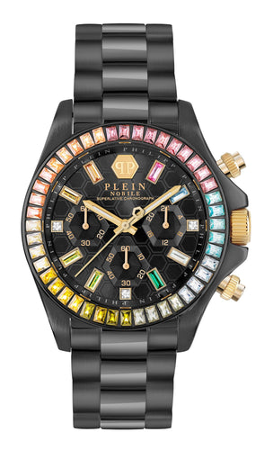 Philipp Plein Damen Uhr Analog Quarz Chrono NOBILE LADY PWSBA0623 Edelstahl