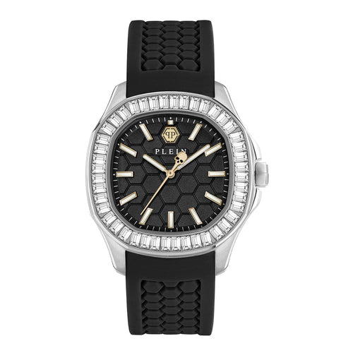Philipp Plein Damen Uhr Analog Quarz THE $PECTRE LADY PWTAA0824 Silikon