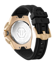 Laden Sie das Bild in den Galerie-Viewer, Philipp Plein Herren Uhr Analog Quarz Chrono OCTAGON PWTBA0423 Silikon