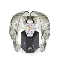 Laden Sie das Bild in den Galerie-Viewer, Philipp Plein Herren Uhr Analog Quarz THE $KULL ECOCERAMIC PWUBA0123 Silikon