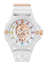 Laden Sie das Bild in den Galerie-Viewer, Philipp Plein Herren Uhr Analog Quarz THE $KULL ECOCERAMIC PWUBA0123 Silikon