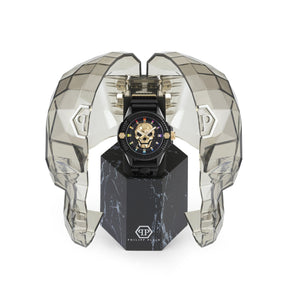 Philipp Plein Herren Uhr Analog Quarz THE $KULL ECOCERAMIC PWUBA0223 Silikon
