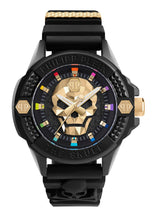 Laden Sie das Bild in den Galerie-Viewer, Philipp Plein Herren Uhr Analog Quarz THE $KULL ECOCERAMIC PWUBA0223 Silikon