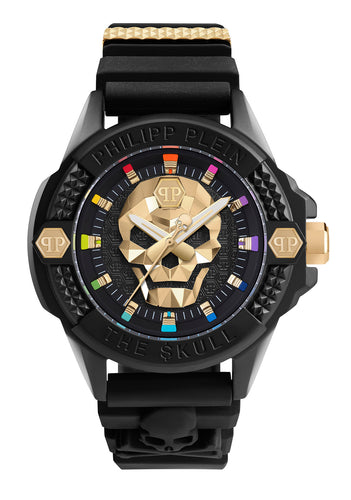 Philipp Plein Herren Uhr Analog Quarz THE $KULL ECOCERAMIC PWUBA0223 Silikon