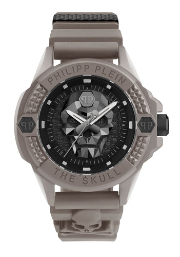 Philipp Plein Herren Uhr Analog Quarz THE $KULL ECOCERAMIC PWUBA0323 Silikon