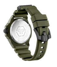Laden Sie das Bild in den Galerie-Viewer, Philipp Plein Herren Uhr Analog Quarz THE $KULL ECOCERAMIC PWUBA0423 Silikon