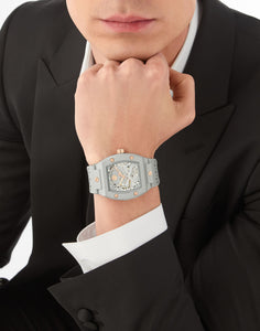 Philipp Plein Herren Uhr Automatik THE SKELETON ECOCERAMIC PWVBA0123 Silikon