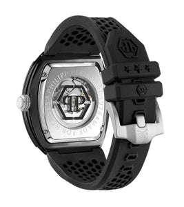 Philipp Plein Herren Uhr Automatik THE SKELETON ECOCERAMIC PWVBA0423 Silikon