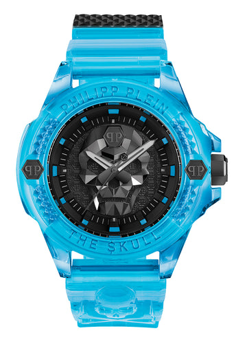 Philipp Plein Herren Uhr Analog Quarz $KULL SCUBA DUBA EDITION PWWAA0724 Silikon