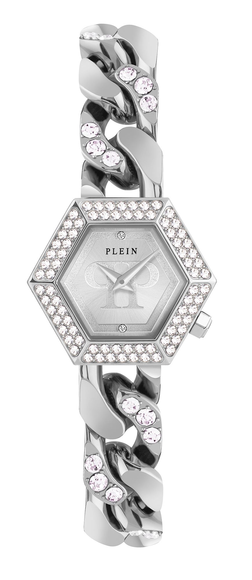 Philipp Plein Damen Uhr Analog Quarz THE HEXAGON GROUMETTE PWWBA0123 Edelstahl