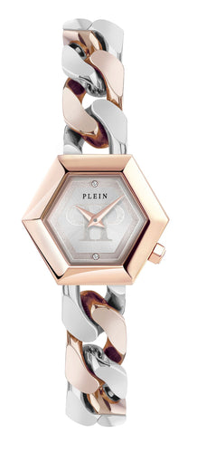 Philipp Plein Damen Uhr Analog Quarz THE HEXAGON GROUMETTE PWWBA0223 Edelstahl