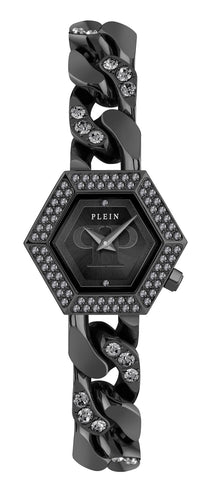 Philipp Plein Damen Uhr Analog Quarz THE HEXAGON GROUMETTE PWWBA0423 Edelstahl