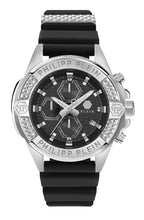 Laden Sie das Bild in den Galerie-Viewer, Philipp Plein Herren Uhr Analog Quarz THE $KULL CHRONO PWWFA0125 Silikon