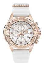 Laden Sie das Bild in den Galerie-Viewer, Philipp Plein Herren Uhr Analog Quarz THE $KULL CHRONO PWWFA0325 Silikon