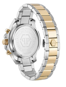 Philipp Plein Herren Uhr Analog Quarz THE $KULL CHRONO PWWFA0525 Edelstahl