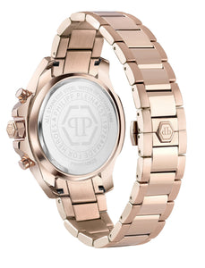 Philipp Plein Herren Uhr Analog Quarz THE $KULL CHRONO PWWFA0625 Edelstahl