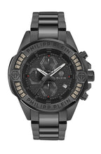 Laden Sie das Bild in den Galerie-Viewer, Philipp Plein Herren Uhr Analog Quarz THE $KULL CHRONO PWWFA0725 Edelstahl