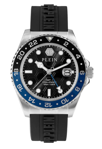 Philipp Plein Herren Uhr Analog Quarz GMT-I CHALLENGER PWYBA0123 Silikon