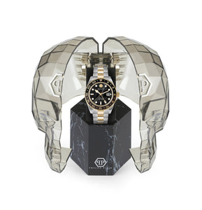 Philipp Plein Herren Uhr Analog Quarz GMT-I CHALLENGER PWYBA0323 Edelstahl