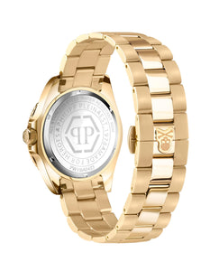 Philipp Plein Herren Uhr Analog Quarz GMT-I CHALLENGER PWYBA0423 Edelstahl