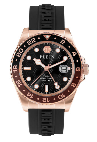 Philipp Plein Herren Uhr Analog Quarz GMT-I CHALLENGER PWYBA0523 Silikon