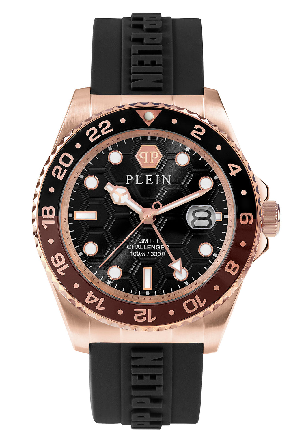 Philipp Plein Herren Uhr Analog Quarz GMT-I CHALLENGER PWYBA0523 Silikon