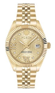 Philipp Plein Damen Uhr Analog Quarz DATE SUPERLATIVE PWYFA0425 Edelstahl