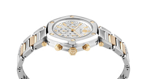 Philipp Plein Herren Uhr Analog Quarz THE HEXAGON CHRONO PWZBA0423 Edelstahl