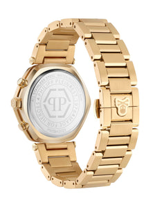 Philipp Plein Herren Uhr Analog Quarz THE HEXAGON CHRONO PWZBA0523 Edelstahl