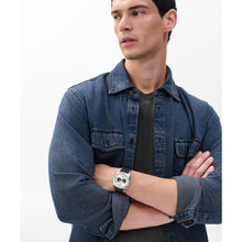 Laden Sie das Bild in den Galerie-Viewer, rag &amp; bone Herren Analog Quarz Uhr Bleeker Chronograph RBG250035 Leder