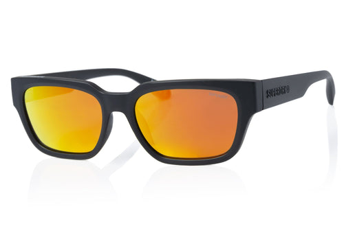 Superdry Herren Sonnenbrille SDS 5004 104 Matte Black / Orange Mirror