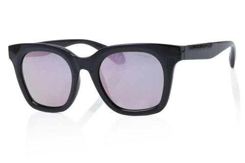 Superdry Damen Sonnenbrille SDS 5008 104 Gloss Black / Pink Mirror