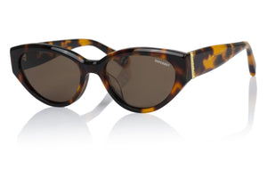 Superdry Damen Sonnenbrille SDS 5013 102 Tortoise Gold / Solid Brown