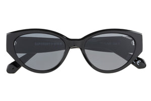 Superdry Damen Sonnenbrille SDS 5013 104 Black Gold / Solid Smoke