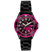 Laden Sie das Bild in den Galerie-Viewer, s.Oliver Uhr Kinder-Armbanduhr Silikon Kids Mädchen Silikon SO-2993-PQ