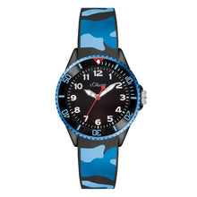 Laden Sie das Bild in den Galerie-Viewer, s.Oliver Uhr Kinder-Armbanduhr Silikon Kids Jungen Silikon SO-3109-PQ