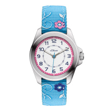 Laden Sie das Bild in den Galerie-Viewer, s.Oliver Uhr Kinder-Armbanduhr Kids Mädchen Textil SO-3176-LQ