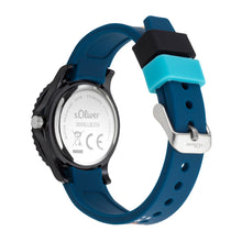 Laden Sie das Bild in den Galerie-Viewer, s.Oliver Uhr Kinder-Armbanduhr Silikon Kids Jungen Silikon SO-3555-PQ