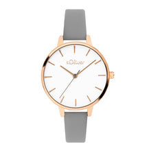 Laden Sie das Bild in den Galerie-Viewer, s.Oliver Damen Uhr Armbanduhr Leder SO-3659-LQ
