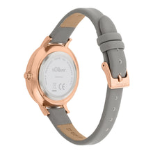 Laden Sie das Bild in den Galerie-Viewer, s.Oliver Damen Uhr Armbanduhr Leder SO-3659-LQ