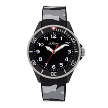 Laden Sie das Bild in den Galerie-Viewer, s.Oliver Uhr Kinder-Armbanduhr Silikon Kids Jungen Silikon SO-3920-PQ